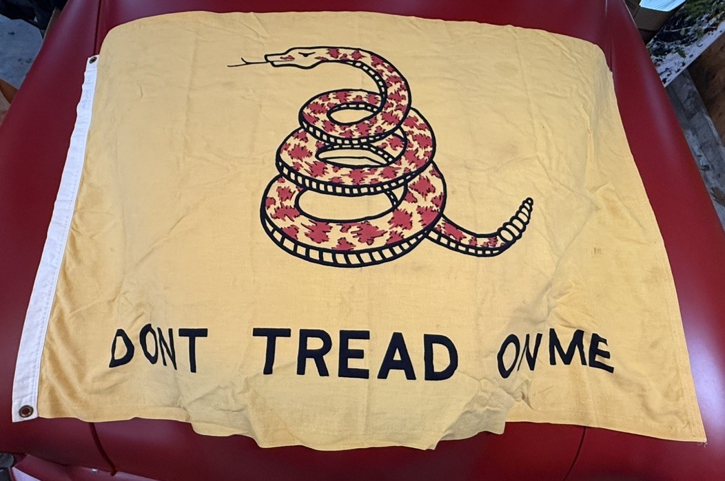 Vintage Cotton Gadsden Flag 