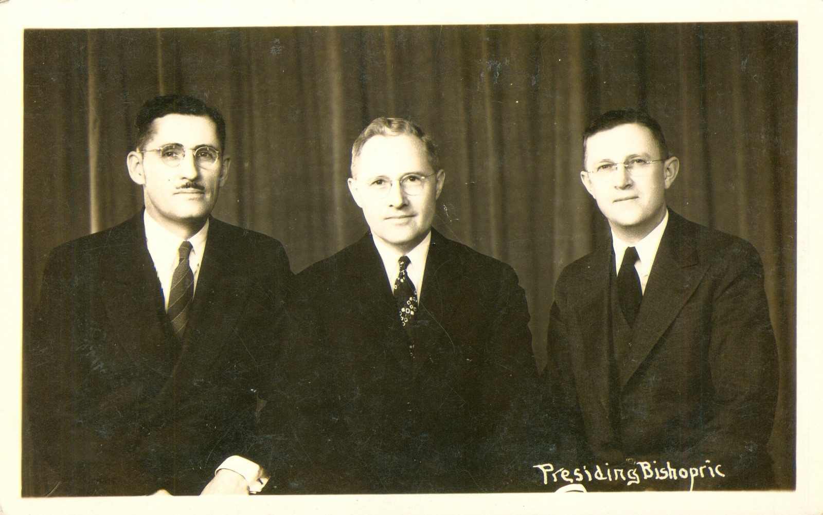 LDS Mormon 'Presiding Bishopric' RPPC Postcard Vintage/Antique c1930 Real PhotoN