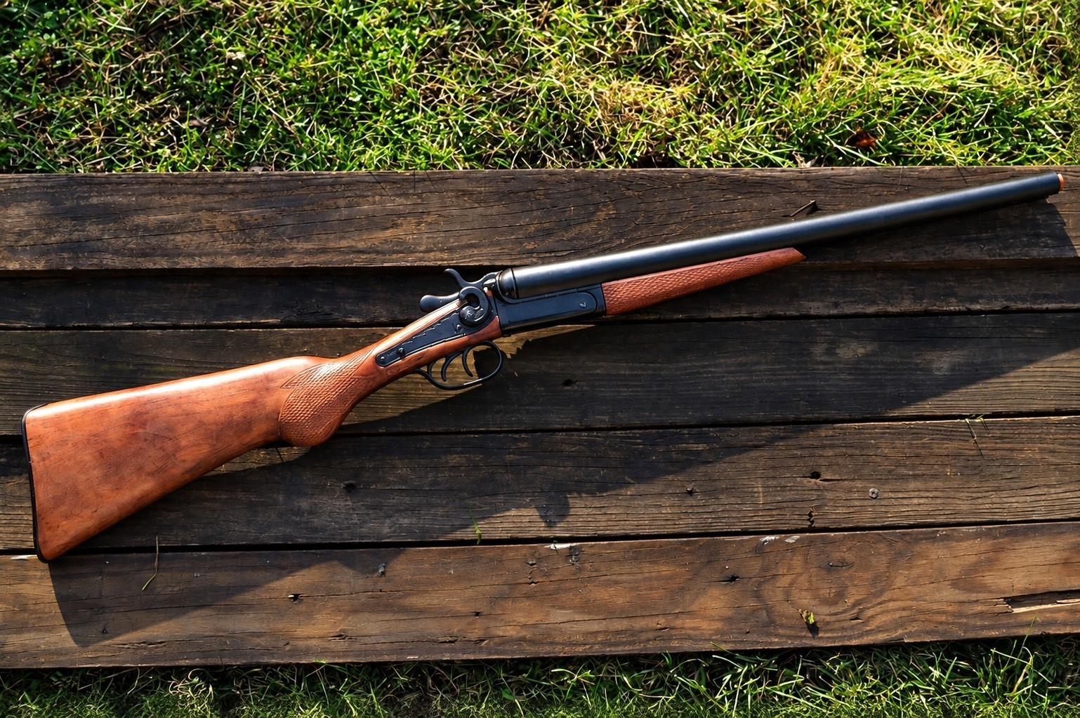 Non-Firing Denix Replica 1881 Double Barrel Shotgun - Stagecoach - Wyatt Earp