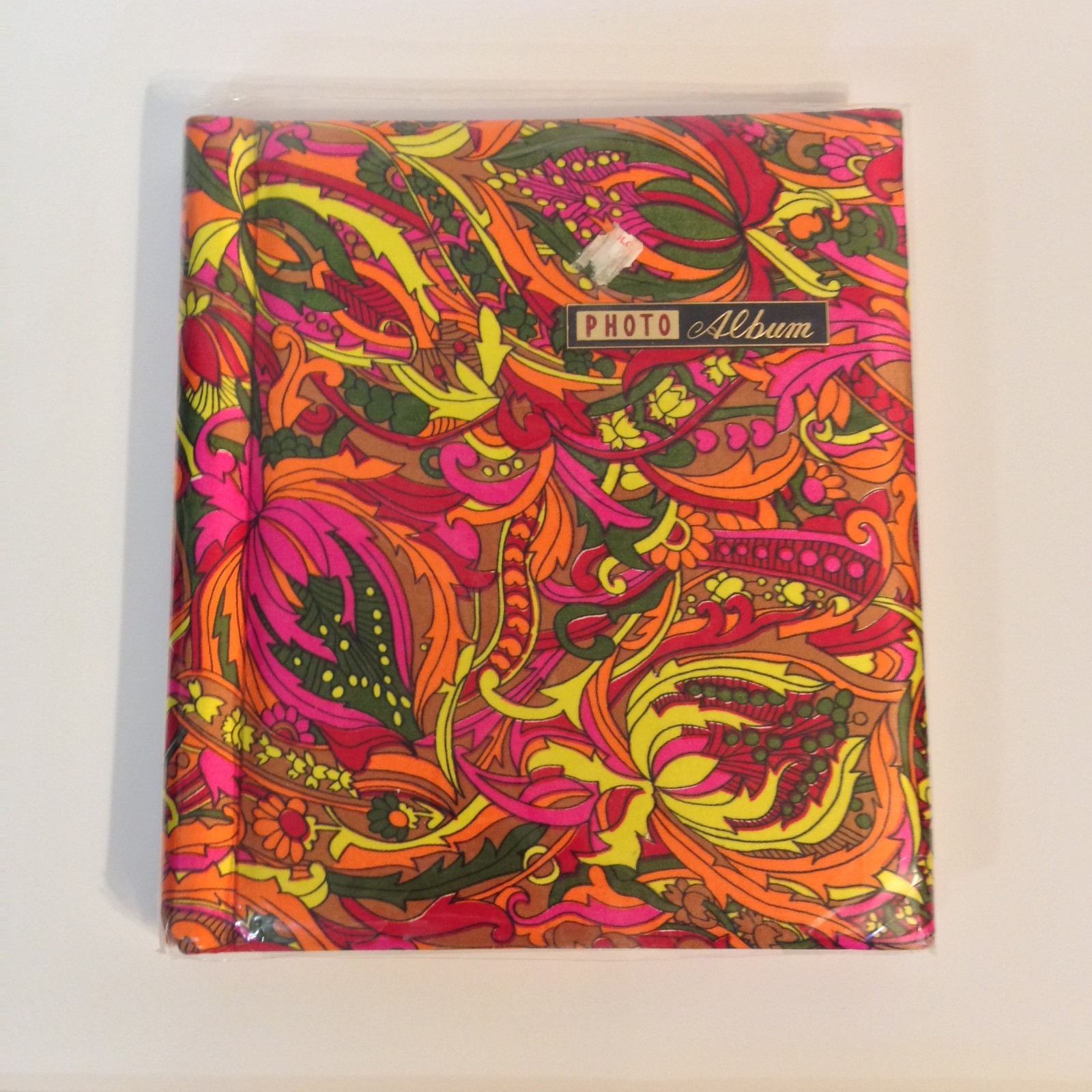 Vintage Photo Album 60s 70s Groovy Paisley Orange Pink Yellows Great Condition Vintage Photo Album 60s 70s Groovy Paisley Orange Pink Yellows Great Condition