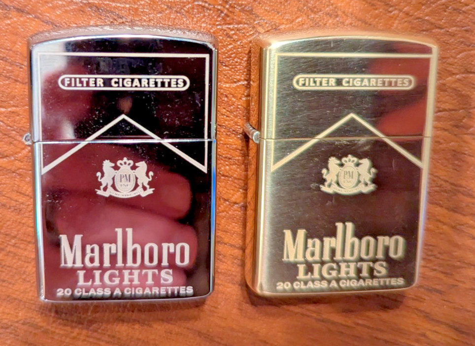 NEW Zorro MARLBORO LIGHTER, in Silver or Gold Tone
