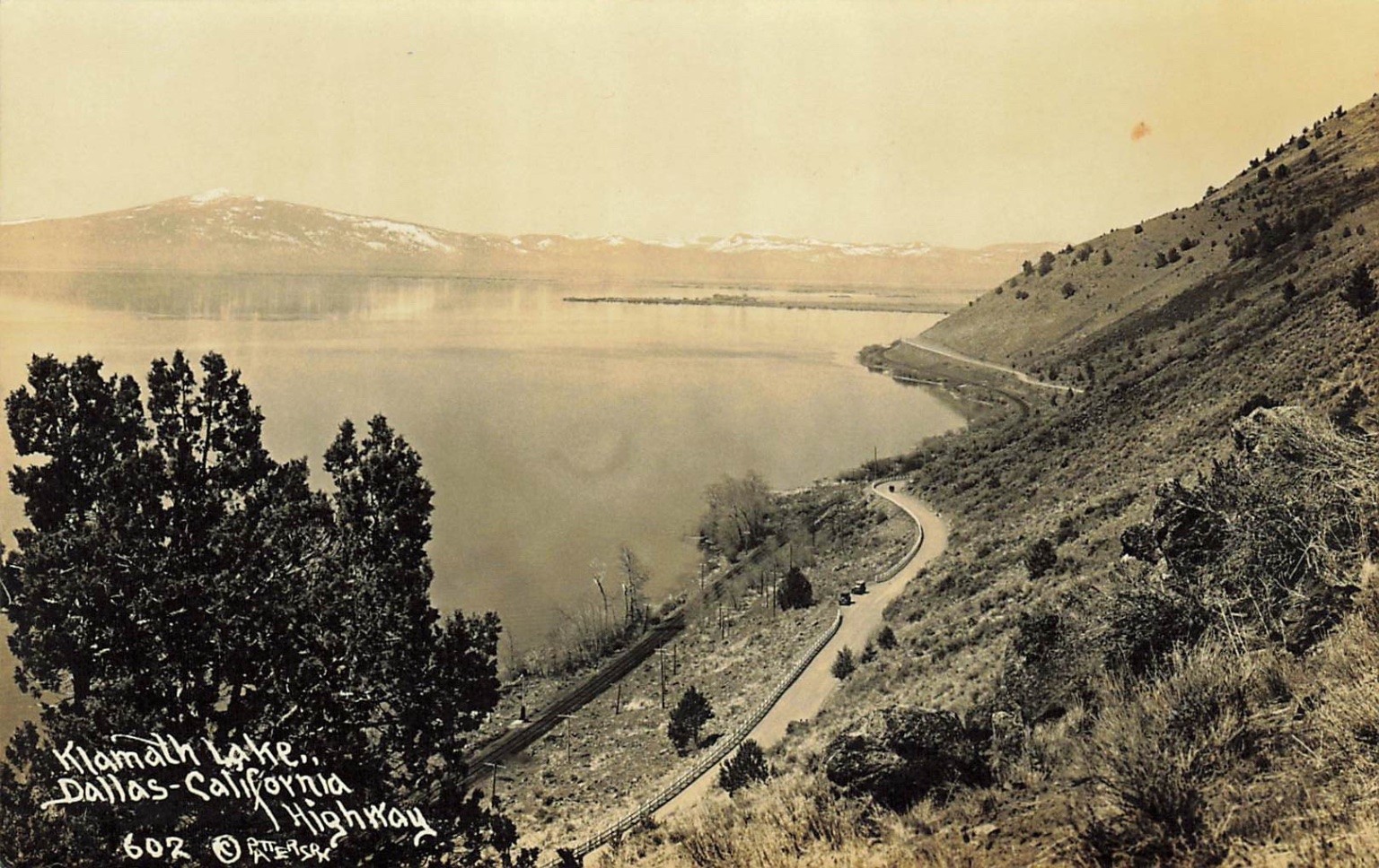 1930 Klamath Lake Dallas California Highway RPPC Postcard Vintage Patterson 1930 Klamath Lake Dallas California Highway RPPC Postcard Vintage Patterson
