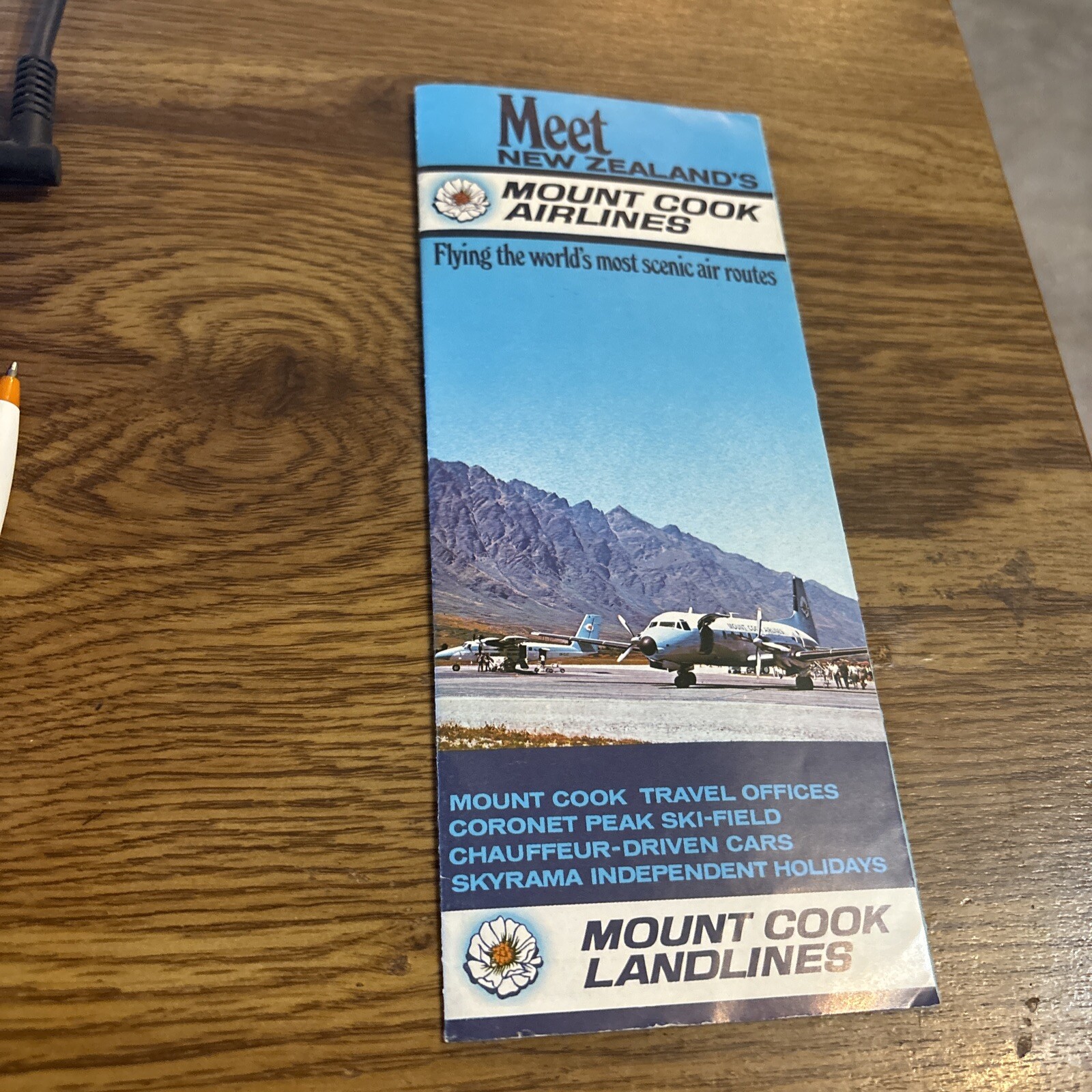 Meet New Zealand Mount Cook Airlines Landlines Travel Pamphlet 1970s 6 Pgs Meet New Zealand Mount Cook Airlines Landlines Travel Pamphlet 1970s 6 Pgs