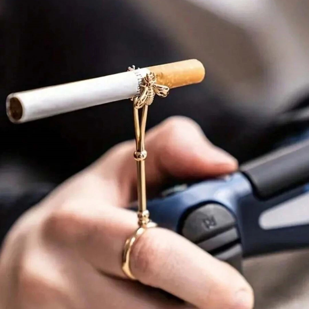 Bee Shaped Cigarette Holder Ring Smell-Free Fingers Elegant Smoking Accessories Bee Shaped Cigarette Holder Ring Smell-Free Fingers Elegant Smoking Accessories