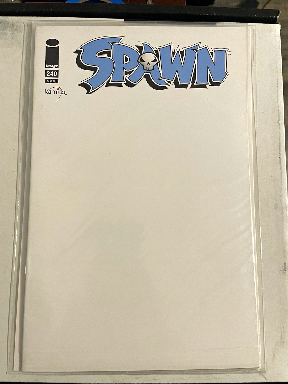 Spawn #240 (2018) Image Comic Kamita Mexico Blank Sketch Variant NM Polybag 
