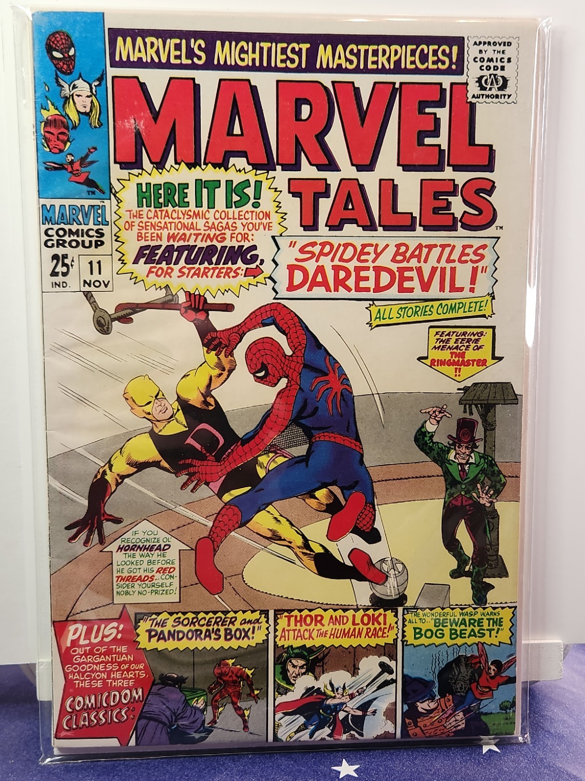 Marvel Tales #11 1967 Stan Lee SpiderMan Battles Daredevil Marvel Tales #11 1967 Stan Lee SpiderMan Battles Daredevil