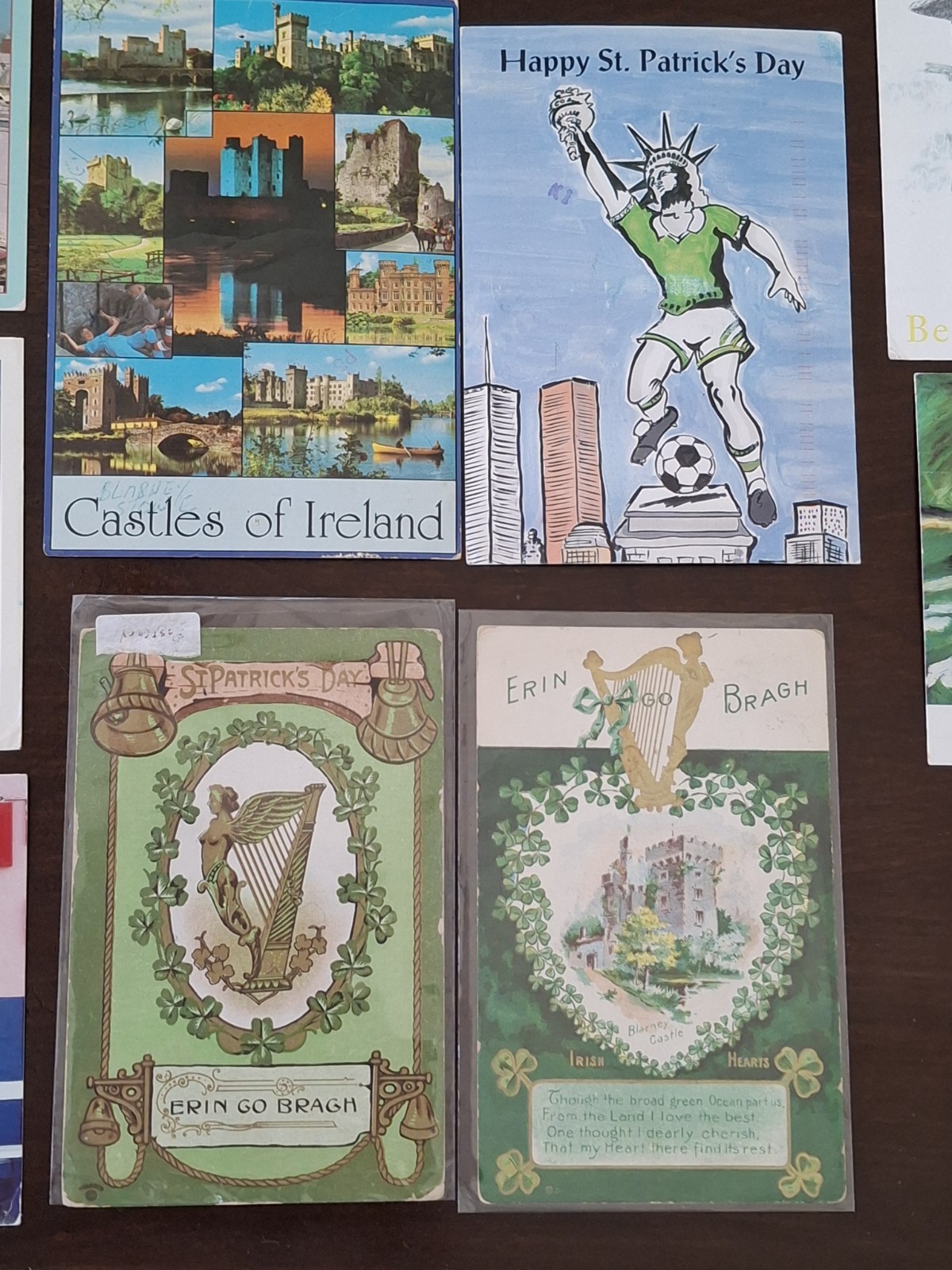 Vintage Ireland St. Patrick\'s Day & Irish Post Cards Lot Mixed 1908-1995 Posted 
