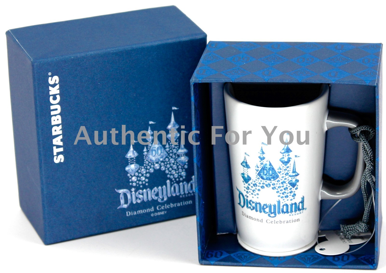 New Disneyland 60th Diamond Celebration Disney Starbucks Ceramic Mug Ornament New Disneyland 60th Diamond Celebration Disney Starbucks Ceramic Mug Ornament