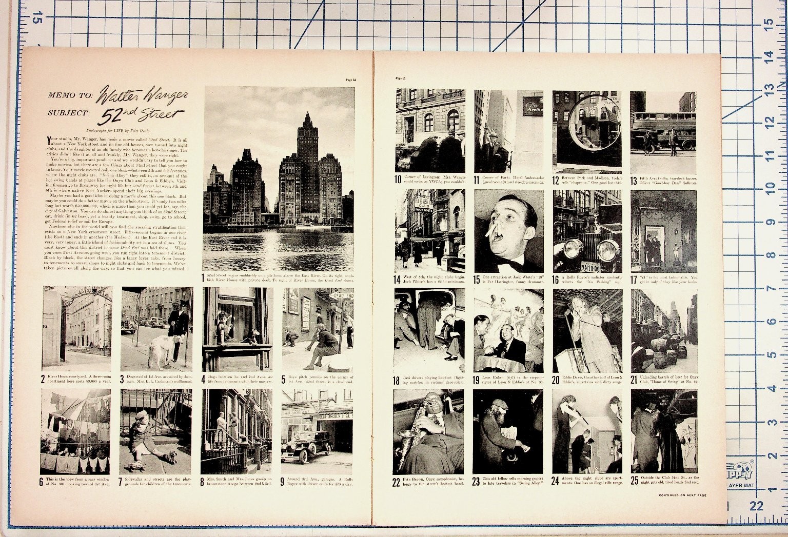 1940s NYC 52nd Street Magazine Article Walt Disney Leon & Eddie\'s Jazz Clubs 1940s NYC 52nd Street Magazine Article Walt Disney Leon & Eddie\'s Jazz Clubs