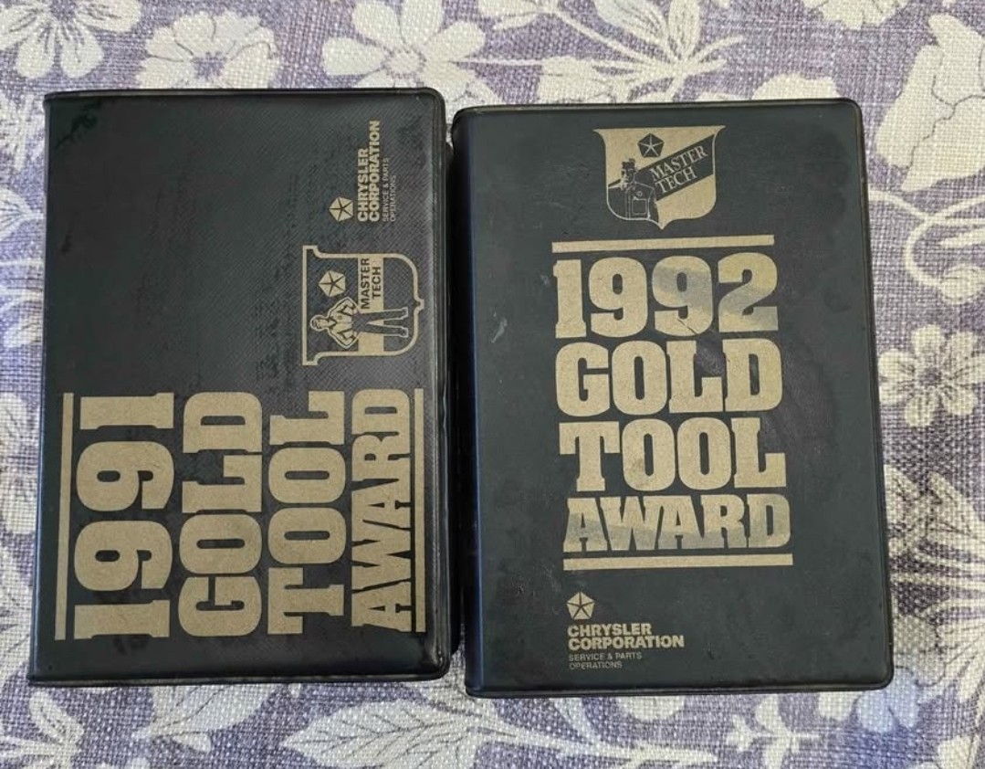 Vintage 1991 / 1992 Chrysler Gold Tool Masters Mechanic Award - Gold plated tool Vintage 1991 / 1992 Chrysler Gold Tool Masters Mechanic Award - Gold plated tool