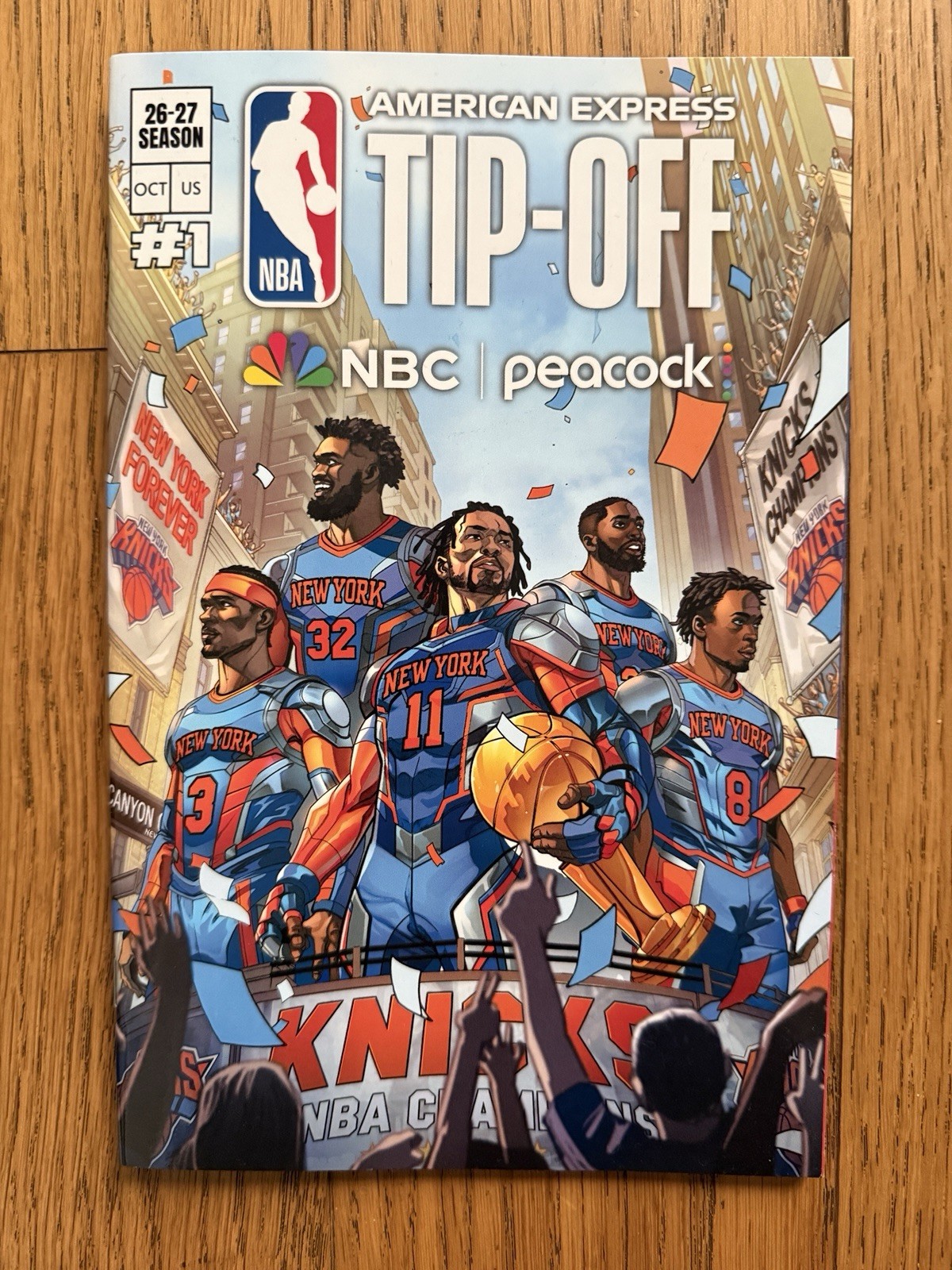 2026 NYCC ComplexCon NY Knicks Cover Exclusive NBA Tip Off Comic NBC Issue #1 2026 NYCC ComplexCon NY Knicks Cover Exclusive NBA Tip Off Comic NBC Issue #1