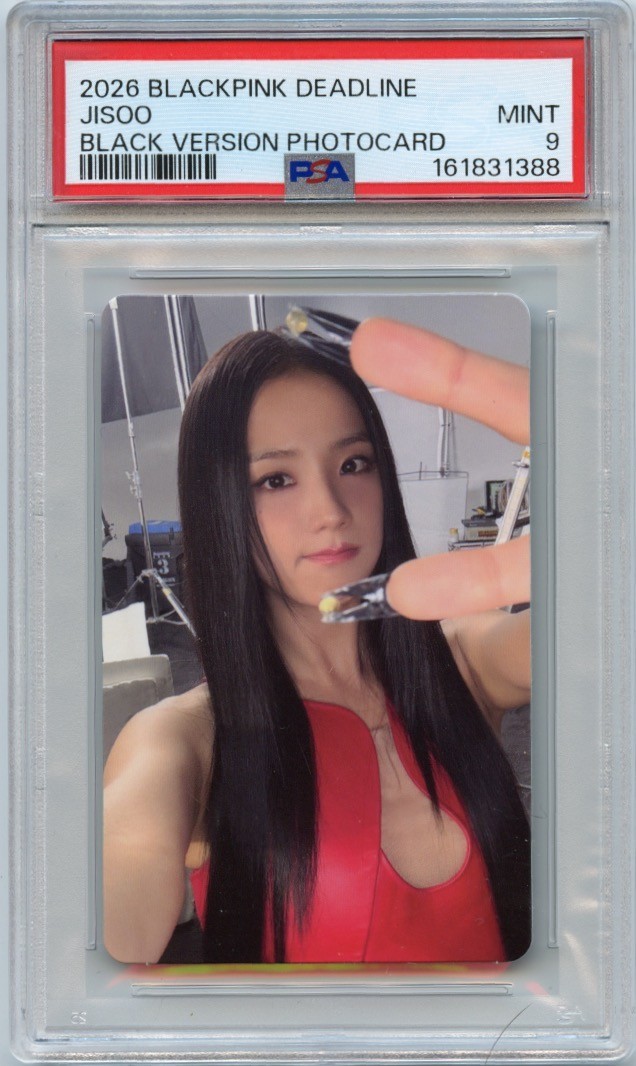 2026 BLACKPINK DEADLINE JISOO BLACK VERSION PHOTOCARD PSA 9 2026 BLACKPINK DEADLINE JISOO BLACK VERSION PHOTOCARD PSA 9