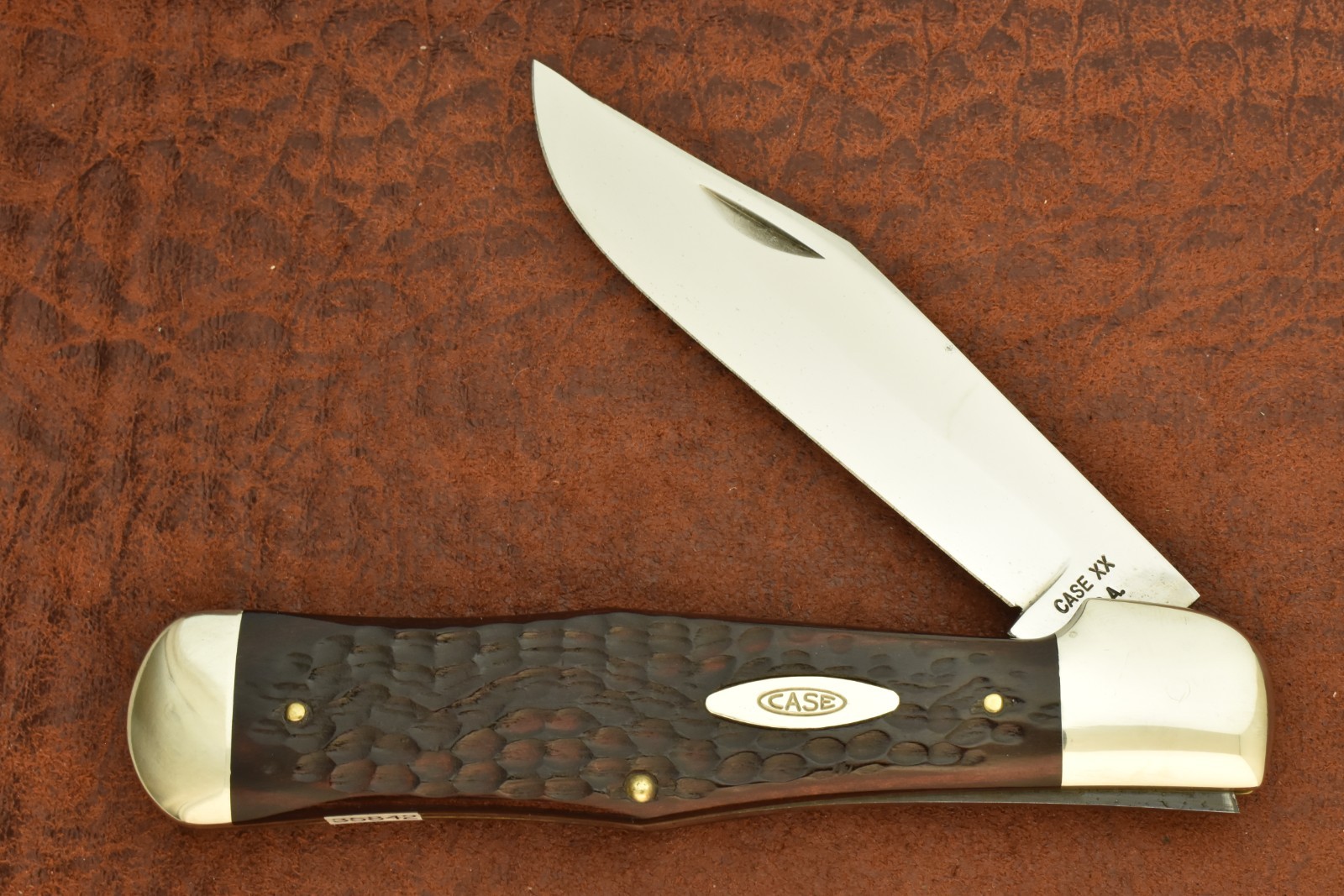 VINTAGE CASE XX USA 1965-1969 JIGGED WOOD JUMBO COKE BOTTLE KNIFE C61050 (35842)