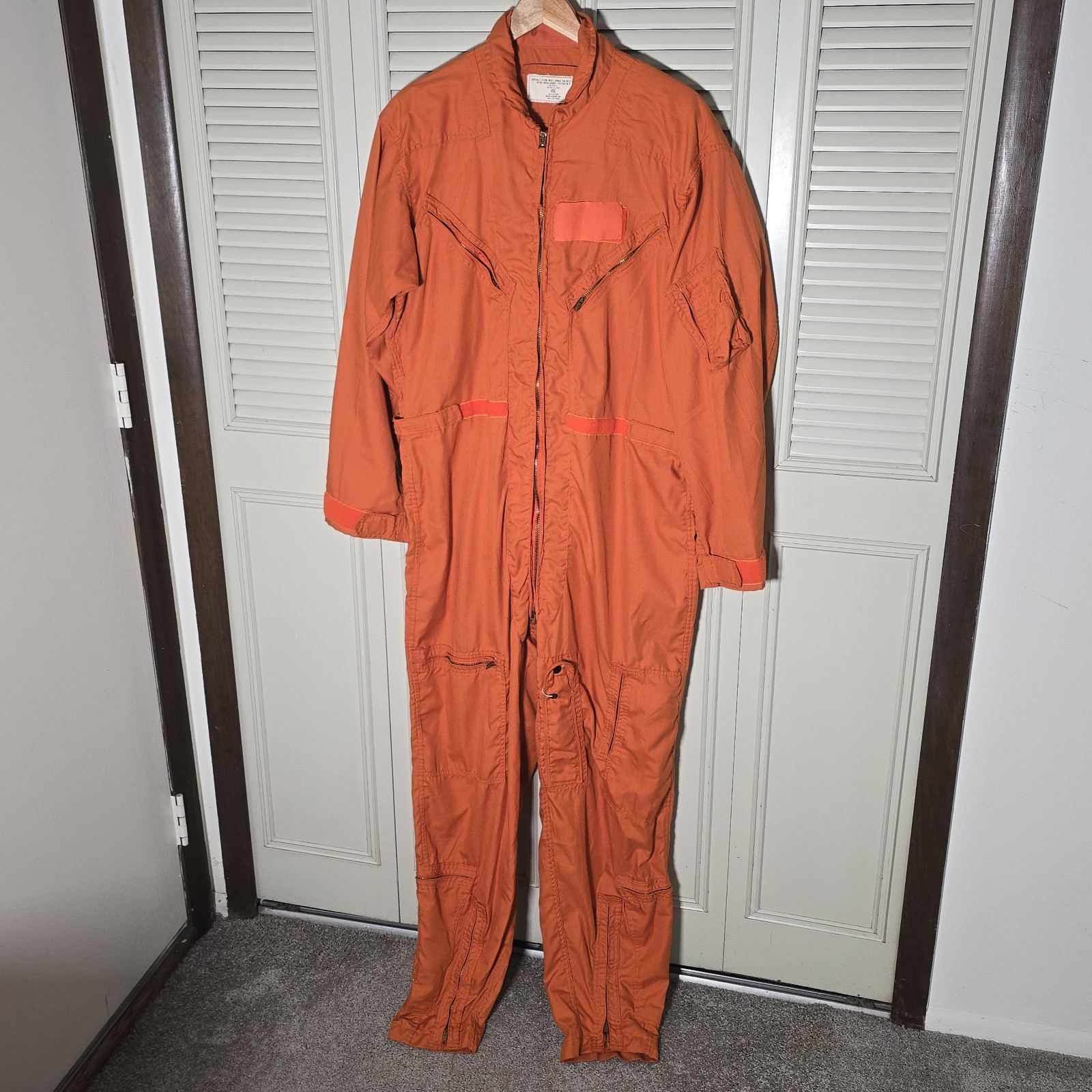 Vintage US Military CWU-28/P Orange Flight Suit Vietnam War Era Vintage US Military CWU-28/P Orange Flight Suit Vietnam War Era