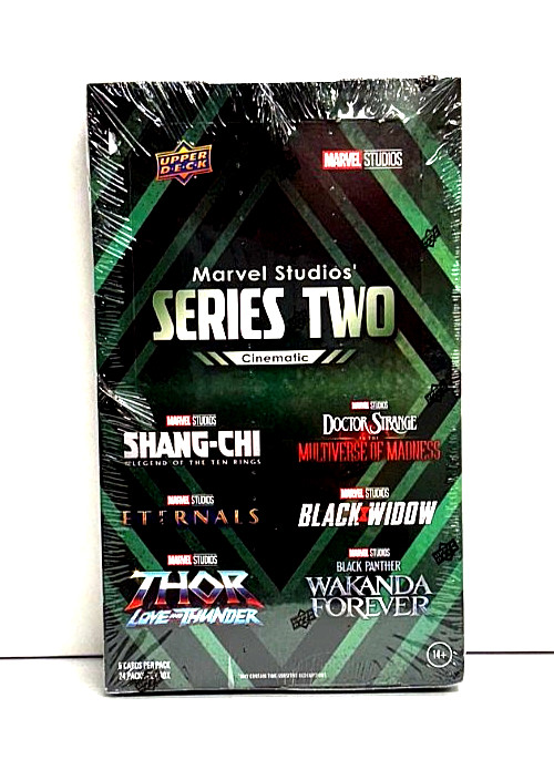 2024 Upper Deck Marvel Studios Series 2 Two Disney+ Factory Sealed Hobby Box 2024 Upper Deck Marvel Studios Series 2 Two Disney+ Factory Sealed Hobby Box