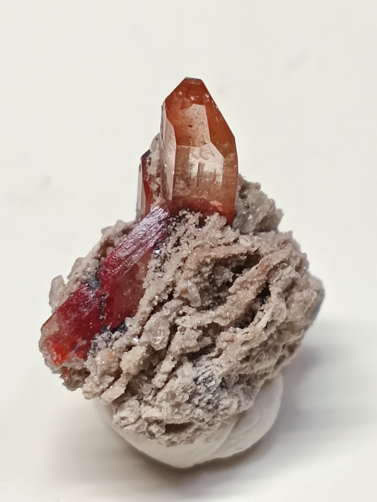 Natural Mexican Red Topaz Crystal Terminated Raw Gemstone Rare Specimen X82