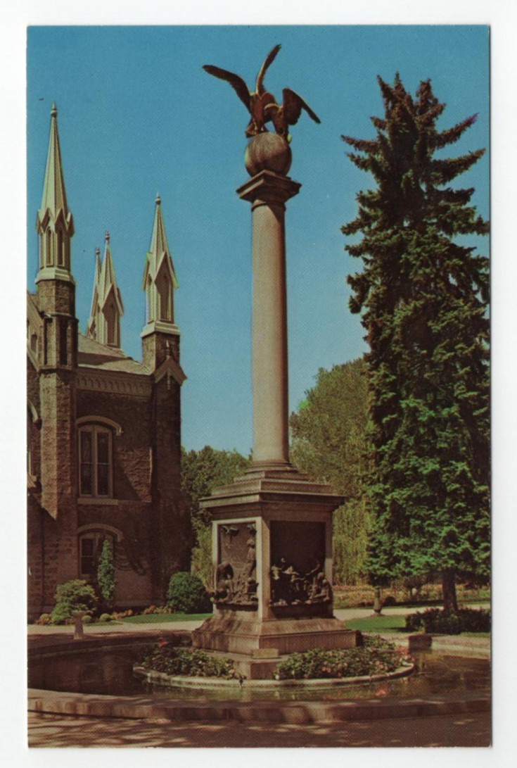 Salt Lake City Utah Seagull Monument Mormon Assembly Hall Vintage Postcard