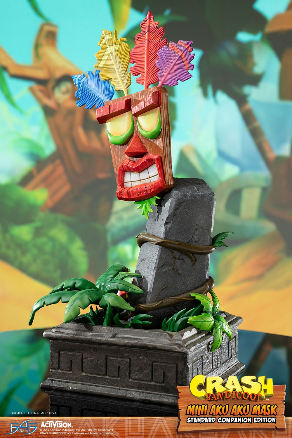 First 4 Figures F4F Crash Bandicoot Mini Aku Aku Mask 16-inch Resin Statue First 4 Figures F4F Crash Bandicoot Mini Aku Aku Mask 16-inch Resin Statue