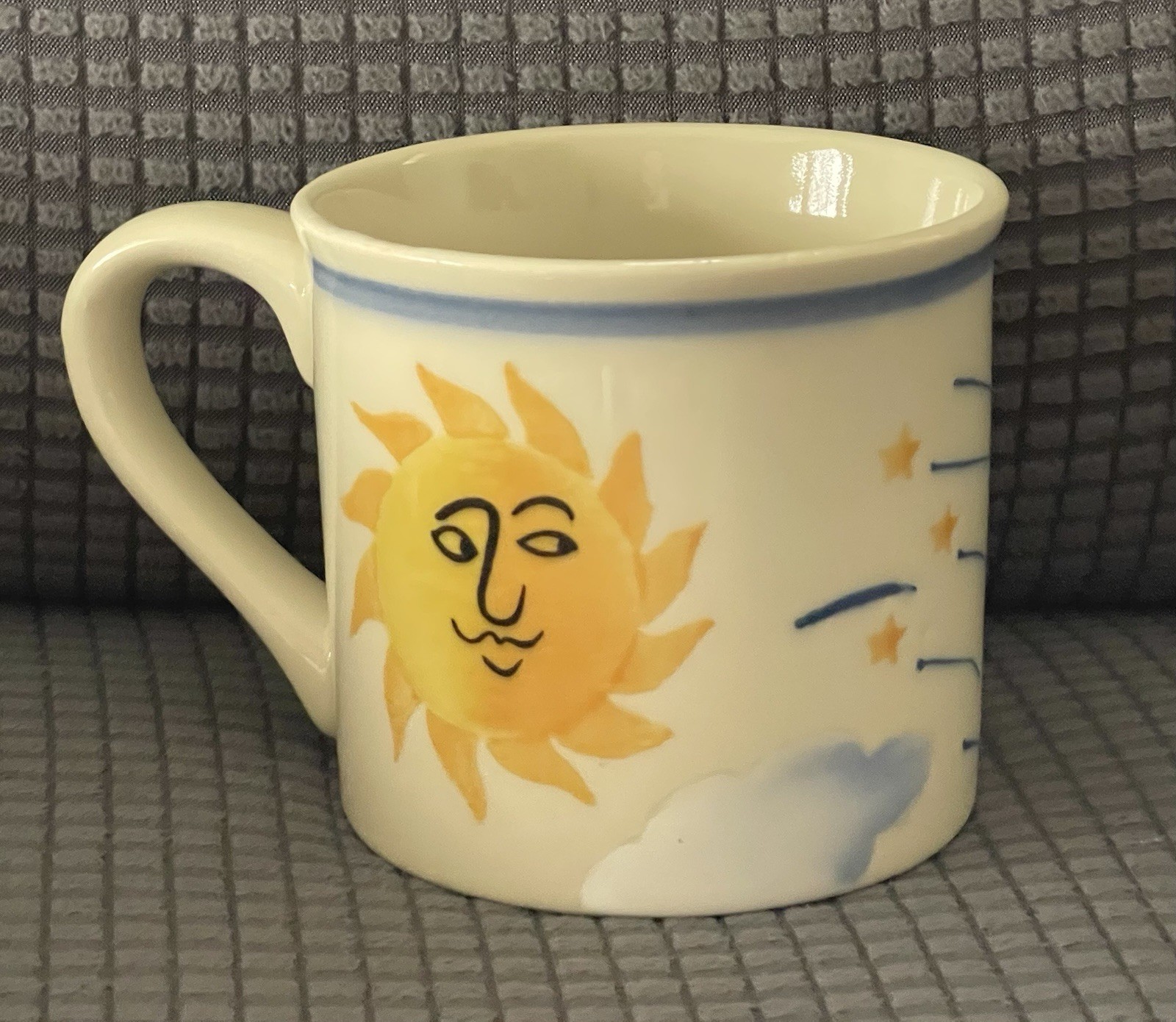 Vtg Unused Hartstone For Starbucks Barista Celestial Sun Moon Clouds Coffee Mug Vtg Unused Hartstone For Starbucks Barista Celestial Sun Moon Clouds Coffee Mug