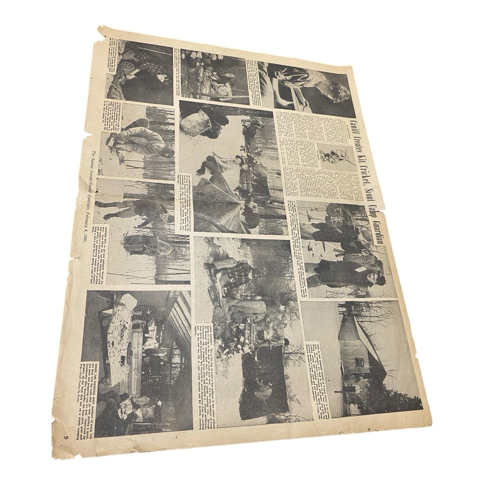 Vintage Sunday Journal Herald Spotlight Feb. 4, 1945 Caniff Creates Kit Cricket Vintage Sunday Journal Herald Spotlight Feb. 4, 1945 Caniff Creates Kit Cricket