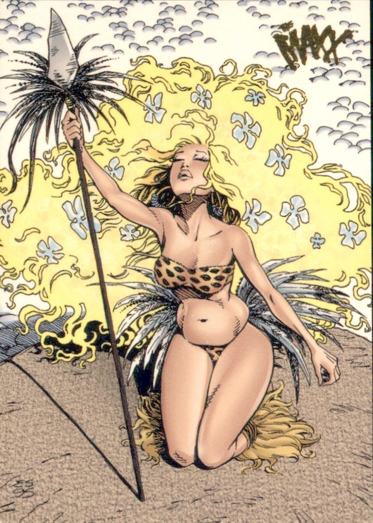 1996 Wildstorm The Maxx - Eric Shanower Jungle Queen Julie Comic Card #56