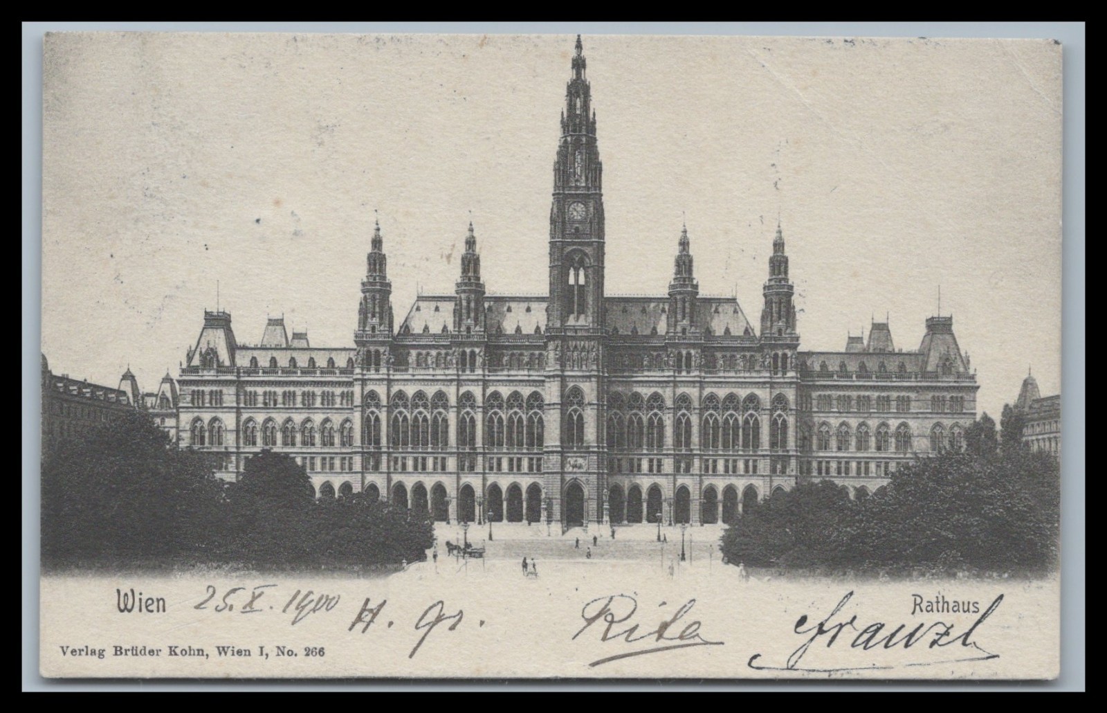 Postcard Vienna / City Hall - Austria