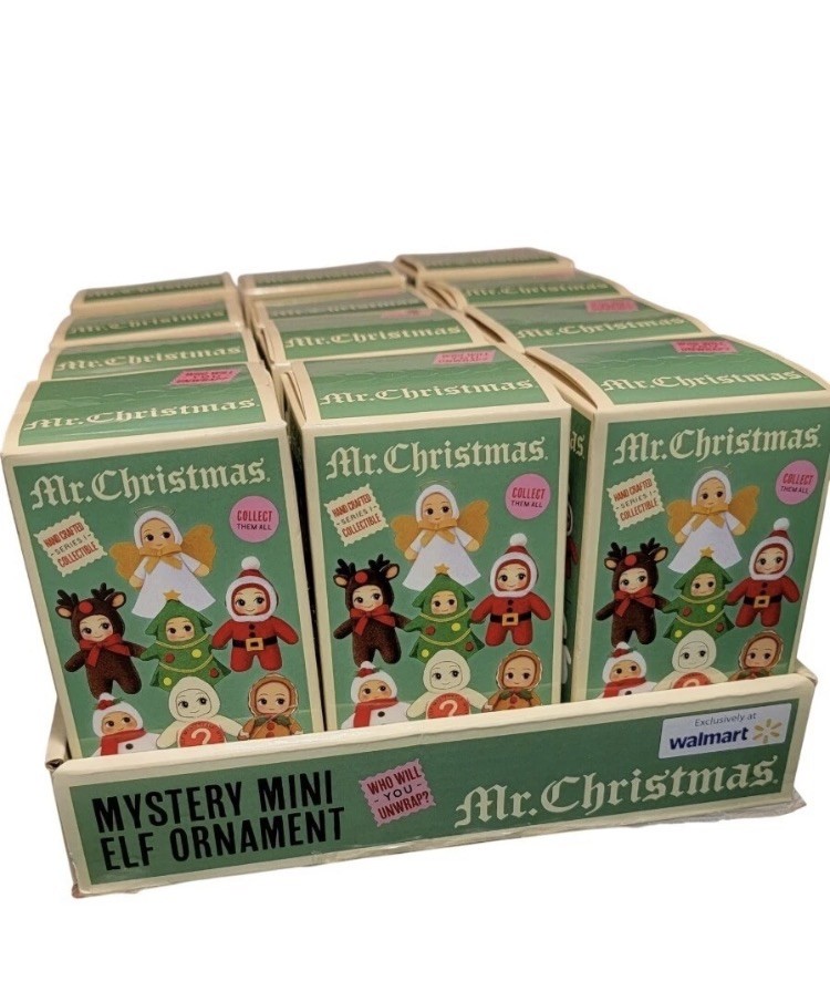 Mr. Christmas Mystery Mini Elf Ornament Full Case Of 12 Vintage Style NEW Mr. Christmas Mystery Mini Elf Ornament Full Case Of 12 Vintage Style NEW