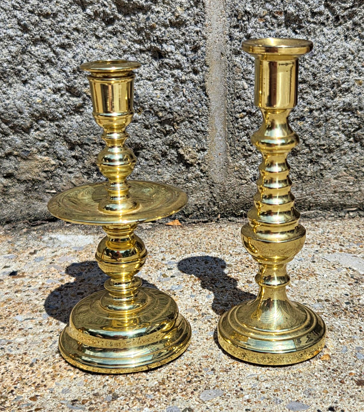 Vintage Baldwin Brass Candlestick Holders Set Of Two