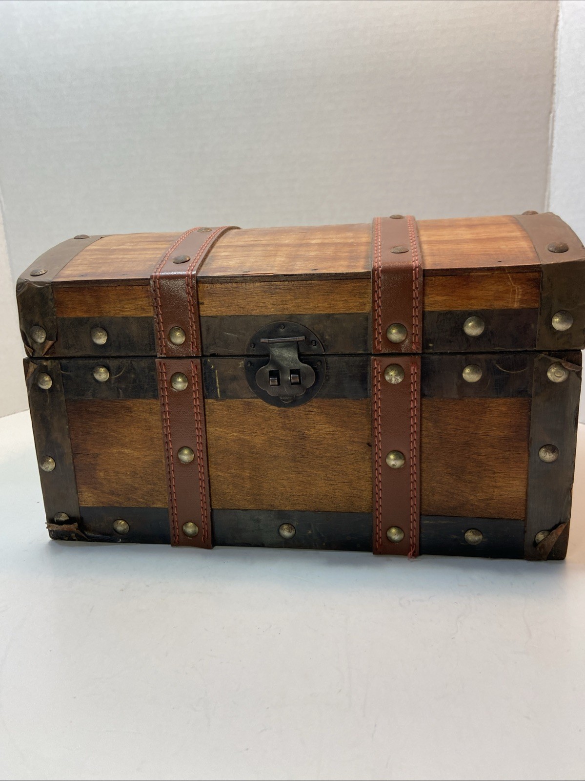A Decorative Wooden Treasure Chest Box For Keepsake Memories And Personal Items A Decorative Wooden Treasure Chest Box For Keepsake Memories And Personal Items