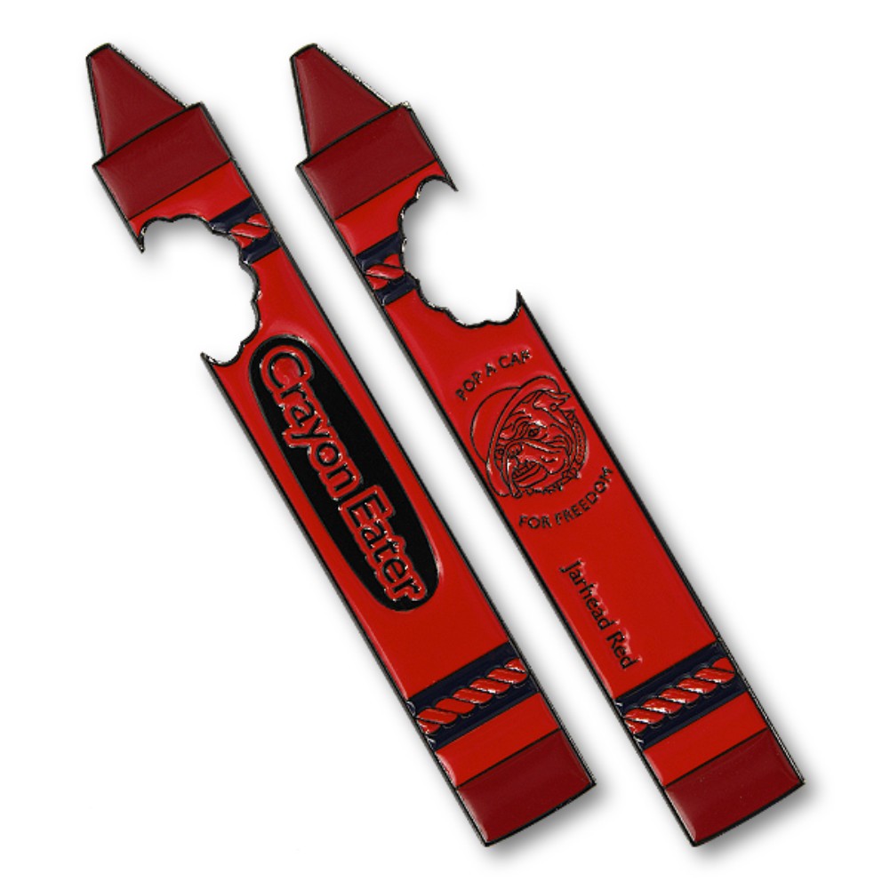 NEW USMC U.S. Marine Corps Crayon Eater Bottle Opener Coin