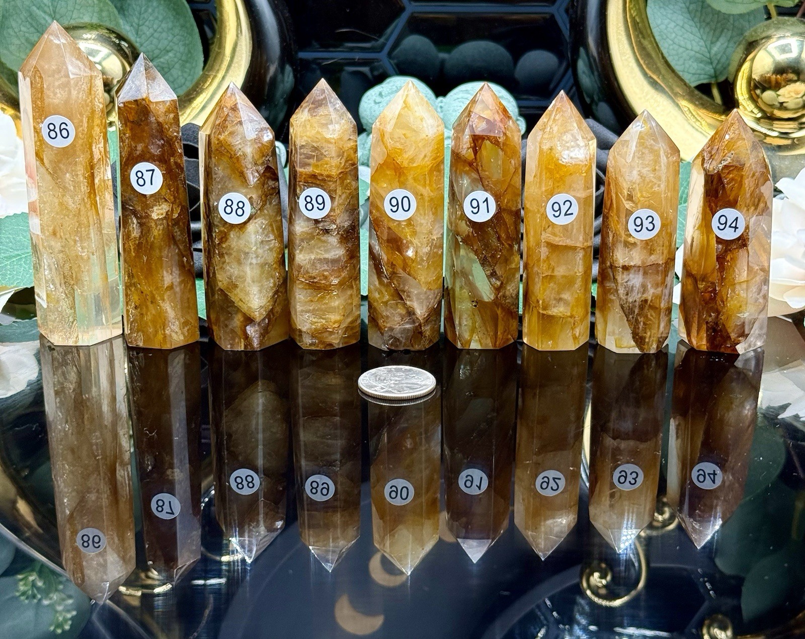 Natural Golden Healer Yellow Hematoid Points 