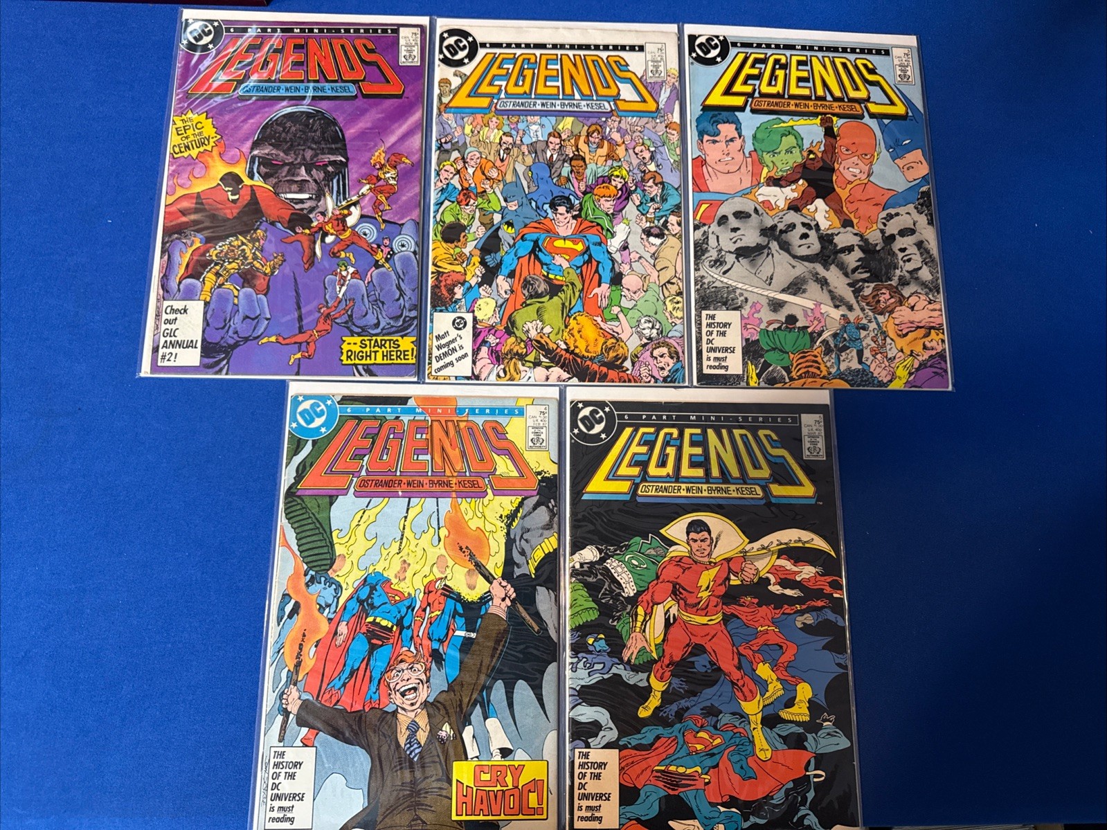 Legends #1-5, Missing #6 (DC, 1986) 1st Amanda Waller, New Suicide Squad, F/VF Legends #1-5, Missing #6 (DC, 1986) 1st Amanda Waller, New Suicide Squad, F/VF