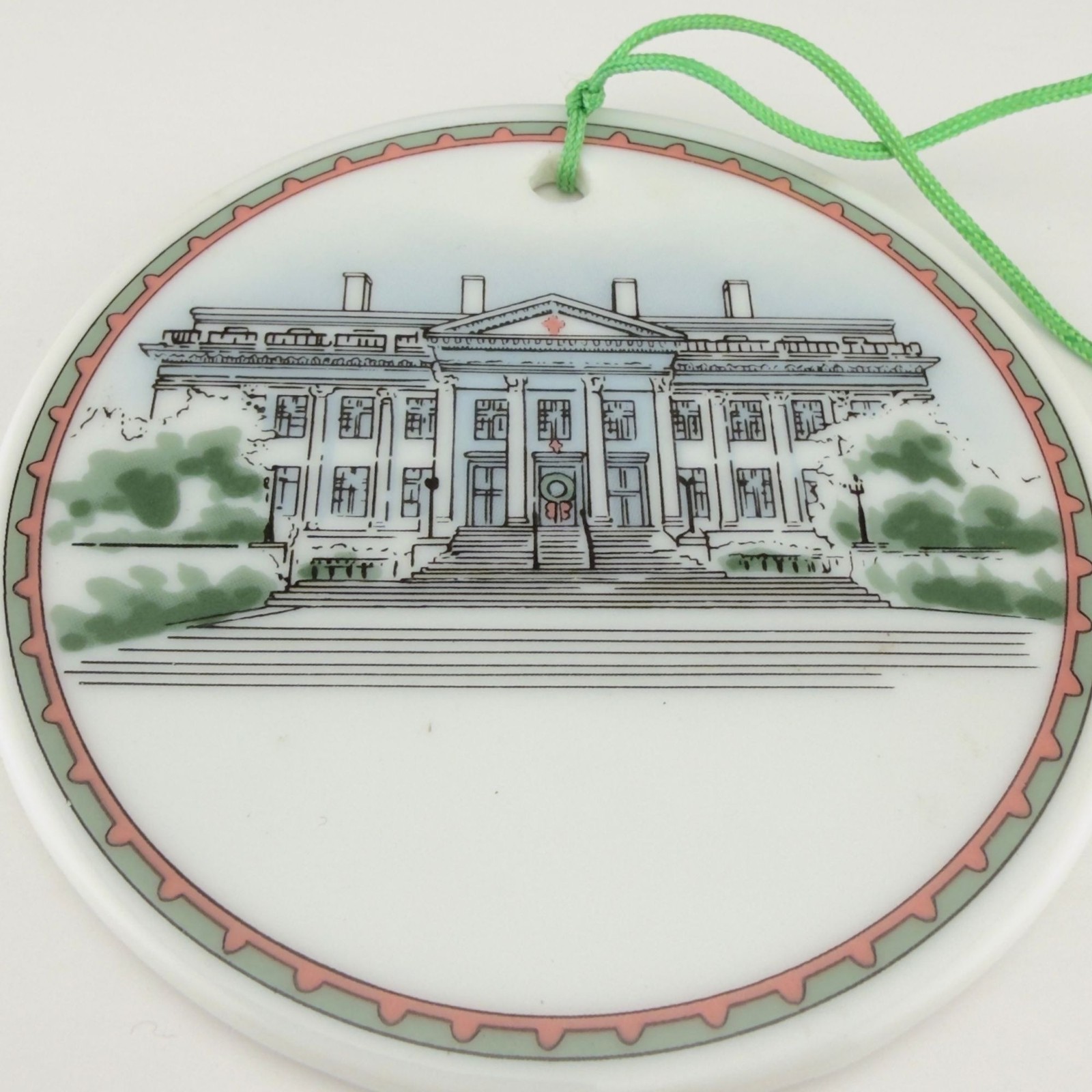 Vintage Tiffany & Co Ornament Porcelain American Red Cross Headquarters Building Vintage Tiffany & Co Ornament Porcelain American Red Cross Headquarters Building
