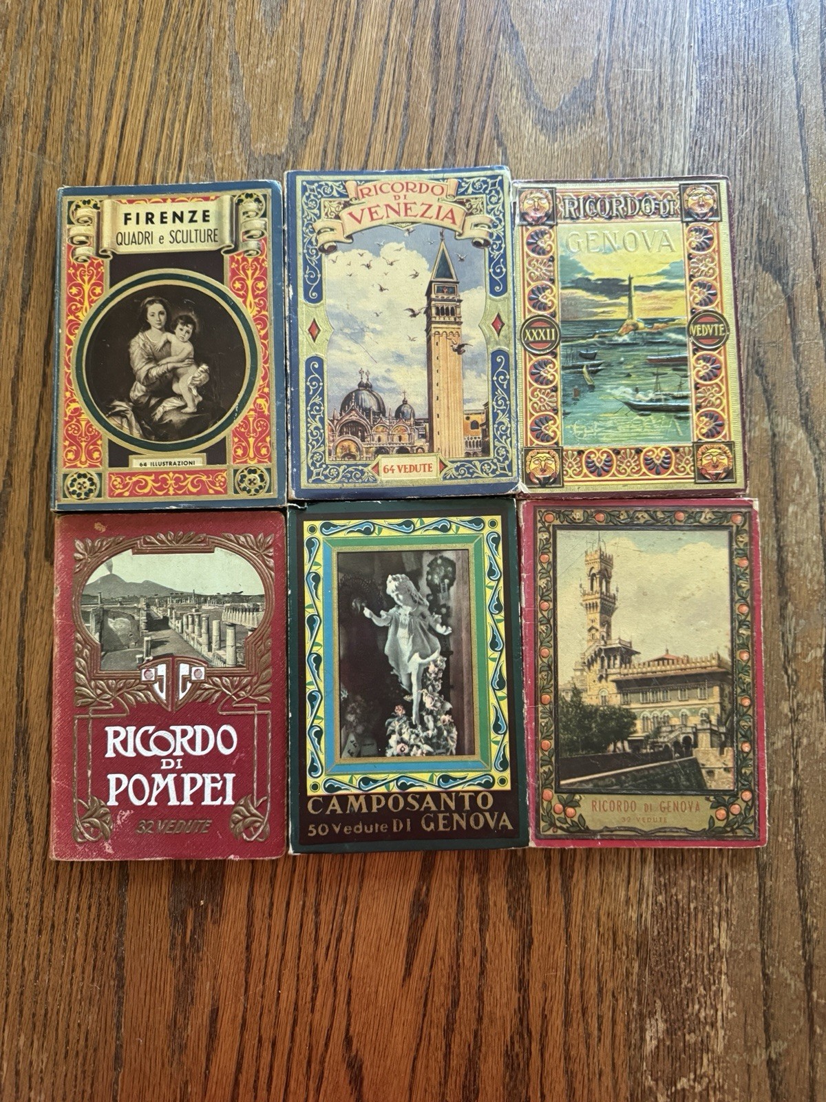 Vintage italy guide books Ricardo De Venice Genova Pompeii Pictures Lot Of 6 Vintage italy guide books Ricardo De Venice Genova Pompeii Pictures Lot Of 6