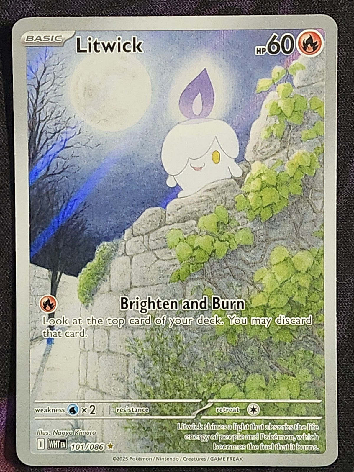 Pokemon Litwick 101/086 White Flare WHT