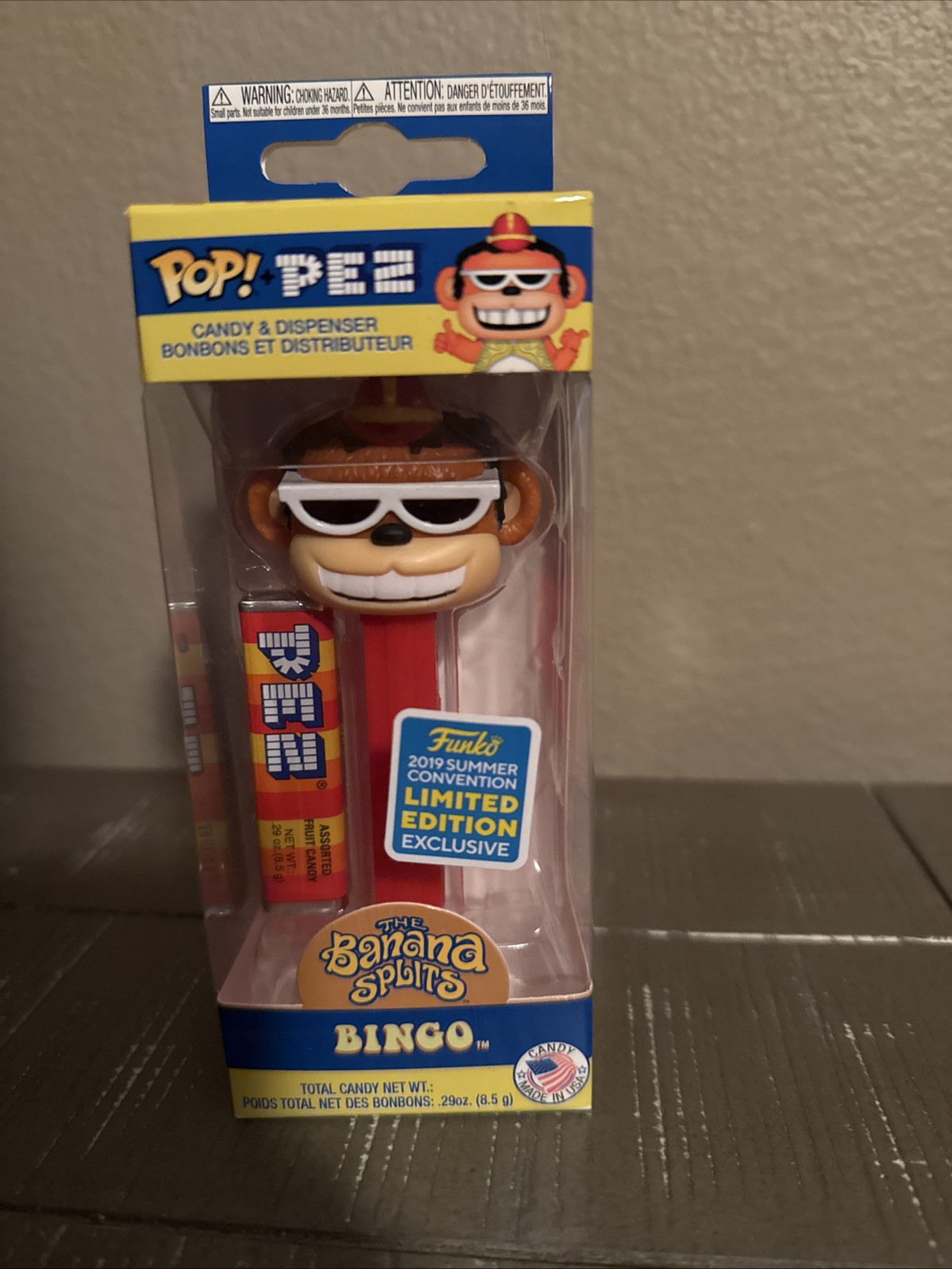 Funko POP Pez Banana Splits Bingo SDCC 2019 Summer Sticker NEW & Original Box