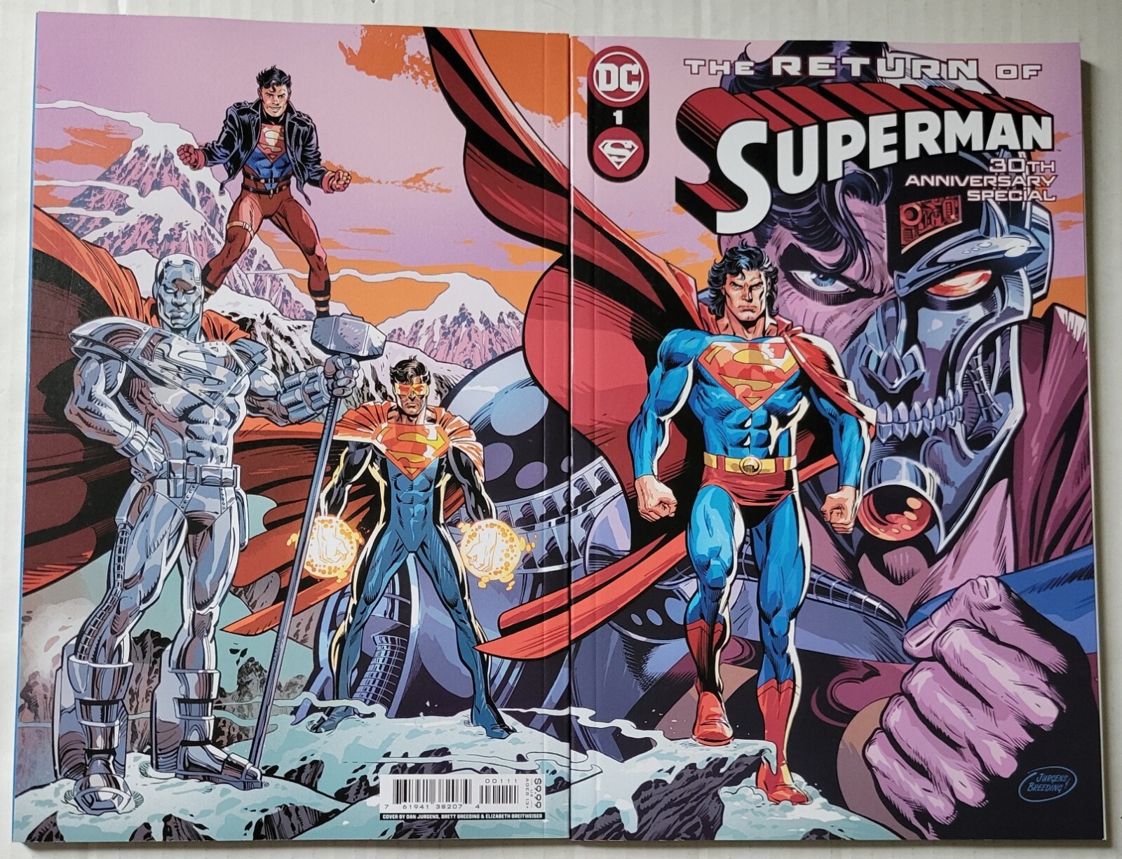 RETURN OF SUPERMAN 30TH ANNIVERSARY SPECIAL #1 DAN JURGENS WRAP COVER DC 2023 NM