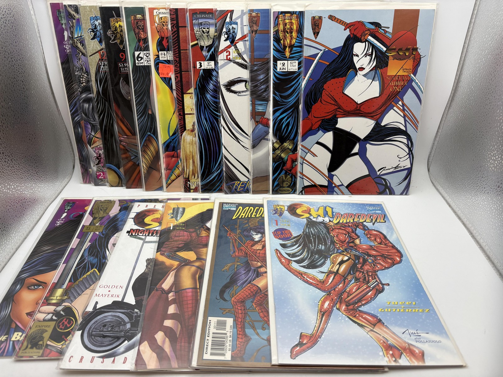 1990s Crusade Shi Comic Lot Daredevil Cyblade Mixed Lot Set Comics