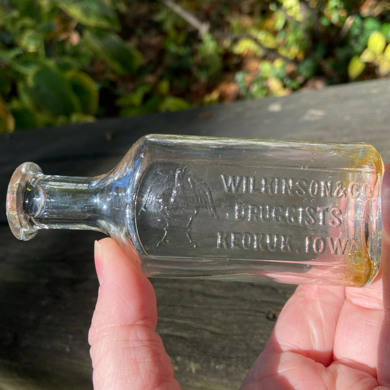 Antique PICTORIAL EAGLE Wilkinson & Co. Keokuk, Iowa Medicine / Pharmacy Bottle Antique PICTORIAL EAGLE Wilkinson & Co. Keokuk, Iowa Medicine / Pharmacy Bottle