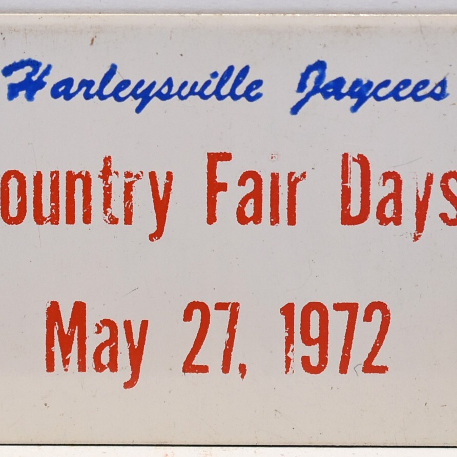 1972 Harleysville Jaycees Country Fair Antique Auto Car Show Pennsylvania Plaque 1972 Harleysville Jaycees Country Fair Antique Auto Car Show Pennsylvania Plaque