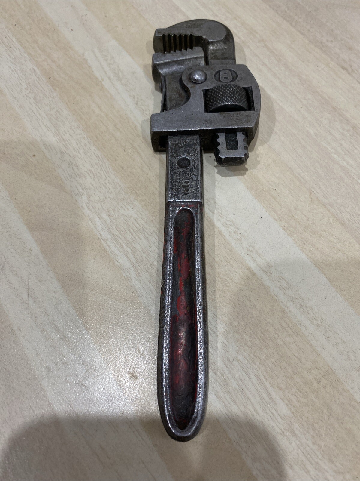 Vintage 1950 NEUROPA WEST GERMANY Pipe Wrench Stillsons 8”