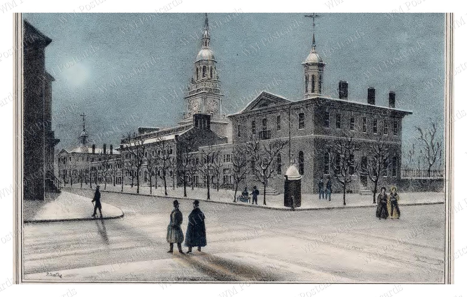 Philadelphia Pennsylvania 1848 Independence Hall State House Standard Postcard Philadelphia Pennsylvania 1848 Independence Hall State House Standard Postcard