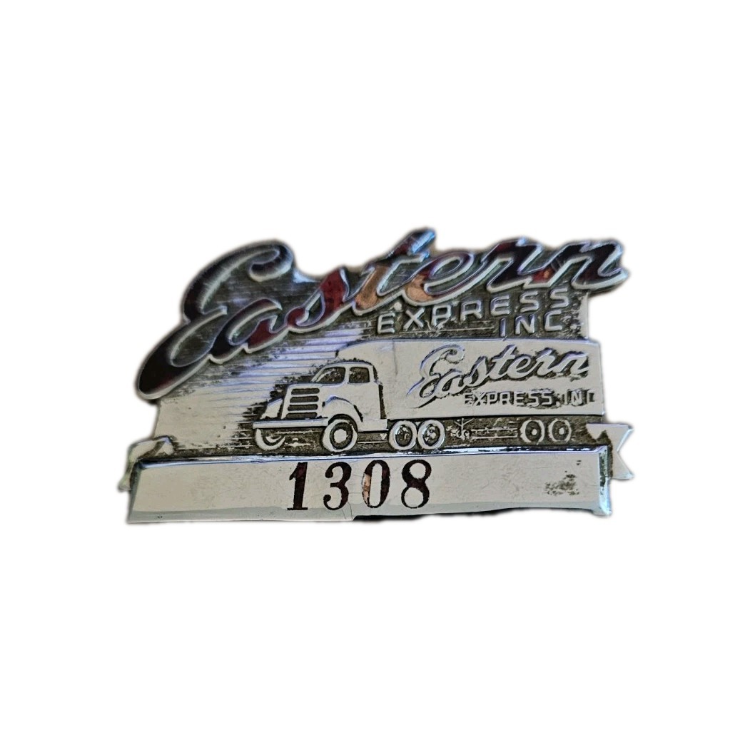 Beautiful Rare Vintage Eastern Express Inc Trucking Trucker's Cap Hat Badge Pin Beautiful Rare Vintage Eastern Express Inc Trucking Trucker's Cap Hat Badge Pin
