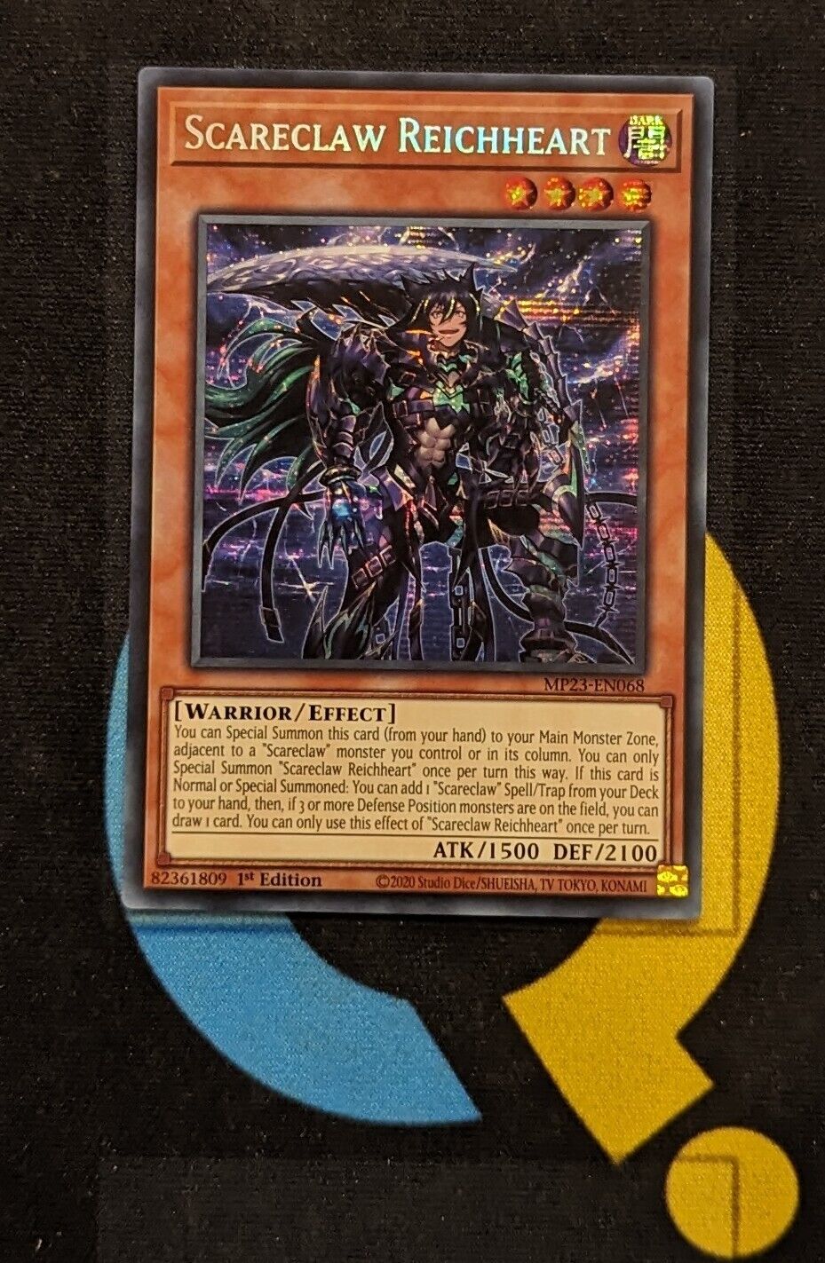 MP23-EN068 Scareclaw Reicheart Prismatic Secret Rare 1st Edition YuGiOh Card