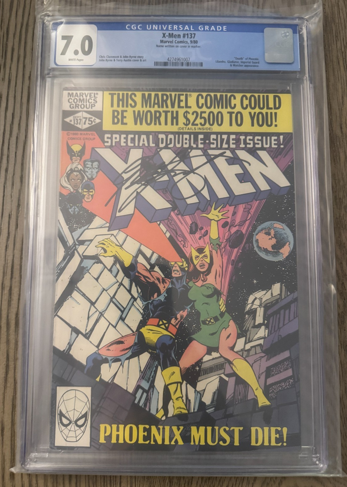Uncanny X-Men #137 - 7.0 WHITE - Claremont Signed Uncanny X-Men #137 - 7.0 WHITE - Claremont Signed