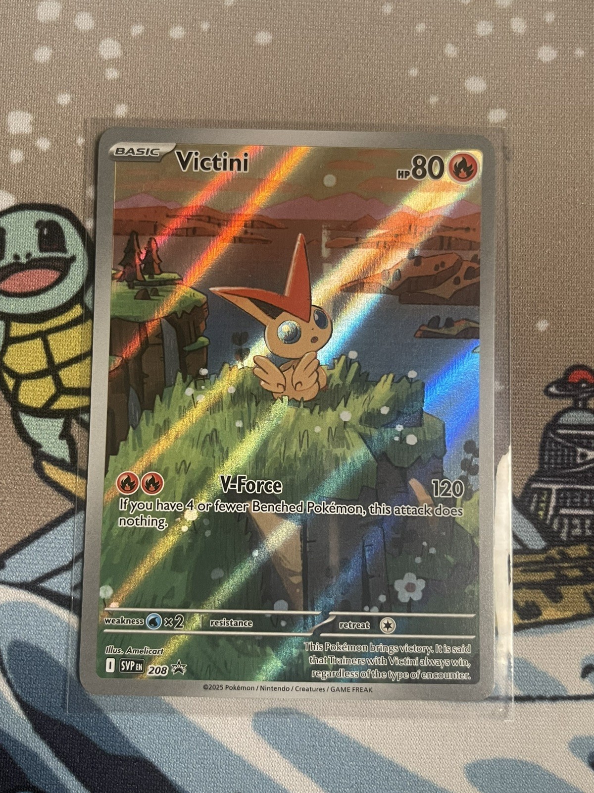 Victini 208 SV Scarlet & Violet Promo Holo English. Victini 208 SV Scarlet & Violet Promo Holo English.