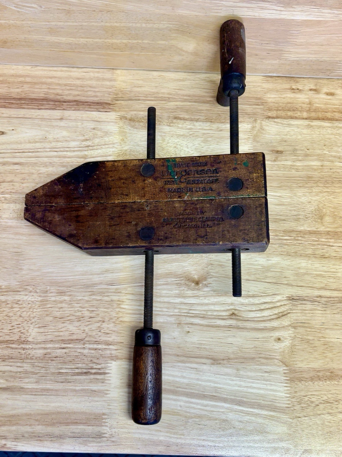 Vintage Jorgensen No. 1 Wood Clamp 10 Inch Made in USA