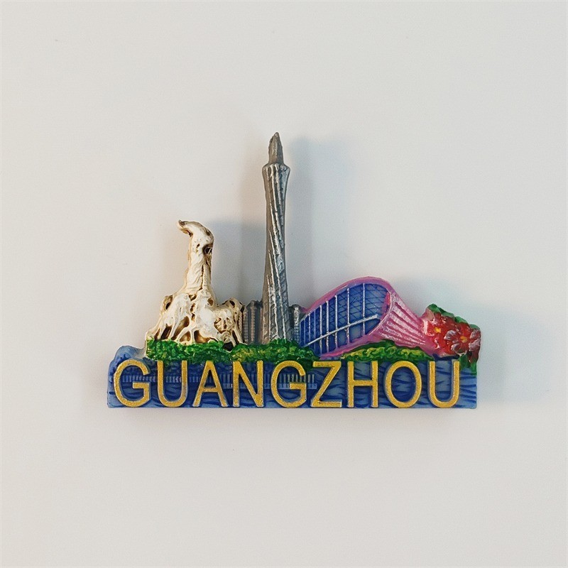 China Guangzhou Guangzhou Tower Tourist Souvenir 3D Resin Fridge Magnet Craft China Guangzhou Guangzhou Tower Tourist Souvenir 3D Resin Fridge Magnet Craft