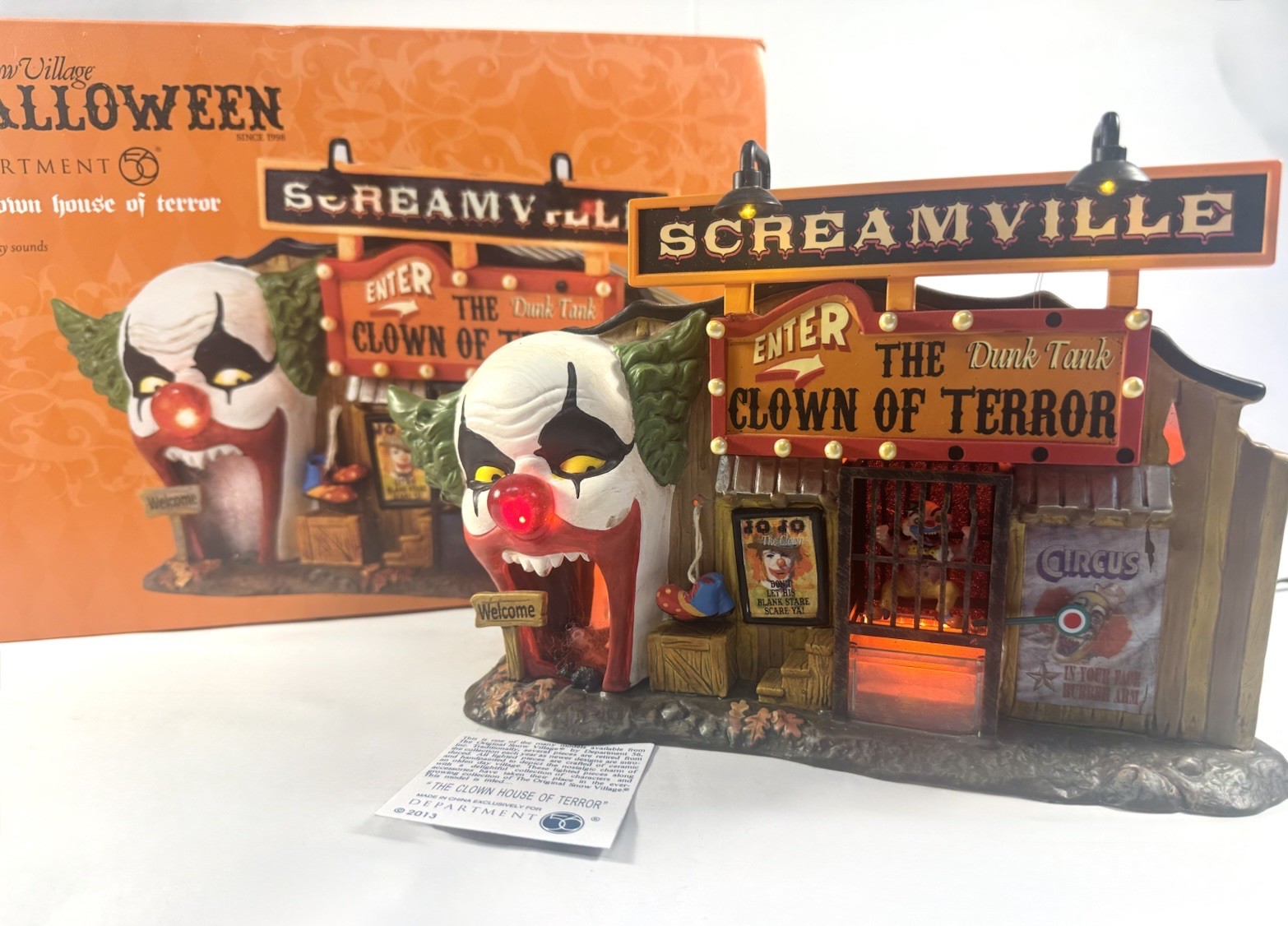 Dept 56 Snow Village Halloween the Clown House of Terror 4030759