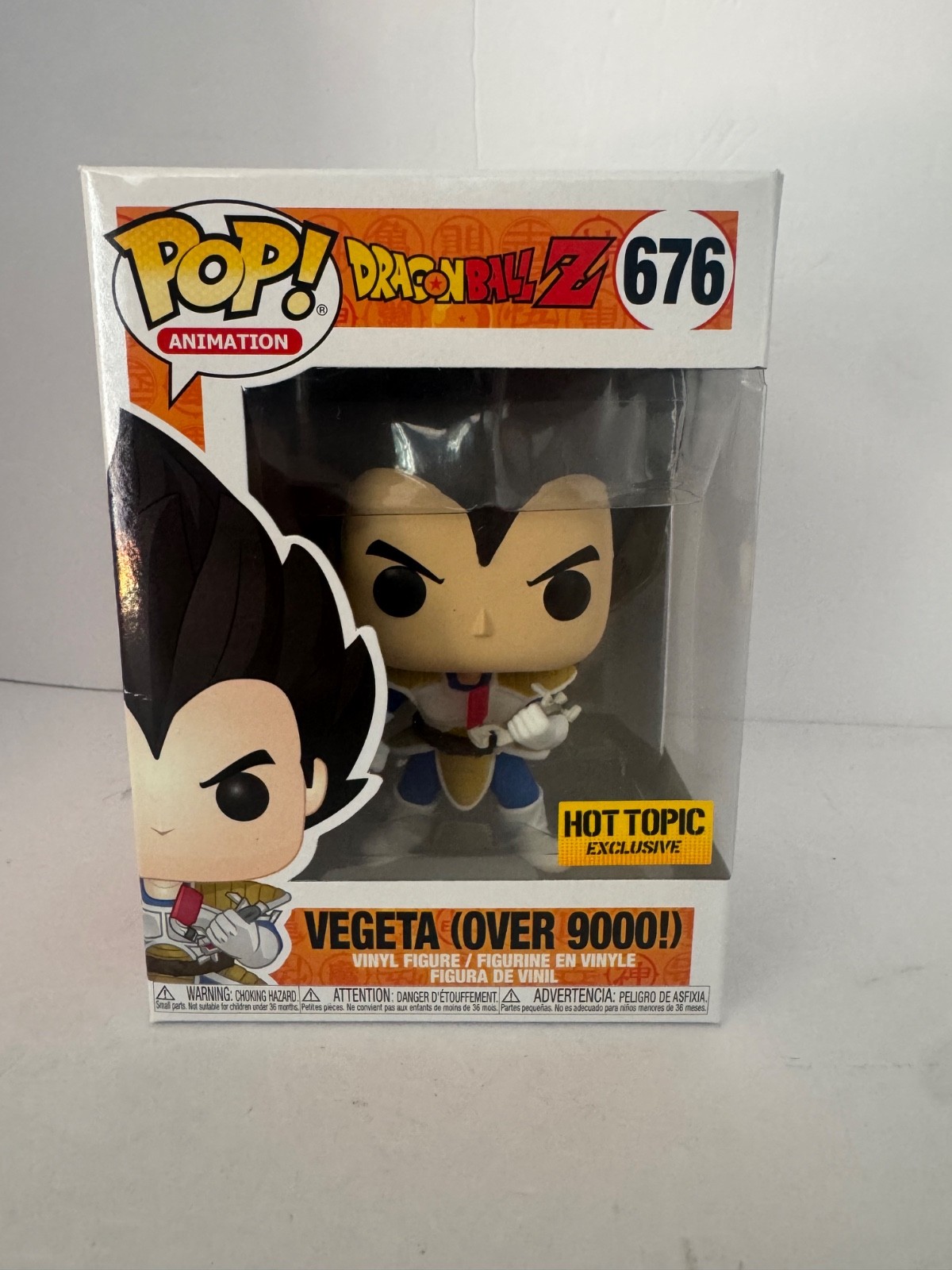 FUNKO POP DRAGONBALL Z - VEGETA (9000) #676 HOT TOPIC EXCLUSIVE